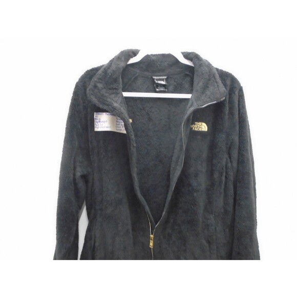 The North Face Womens Osito II Jacket Size XL Fleece Full Zip Pockets Black/Gold - Picture 3 of 7